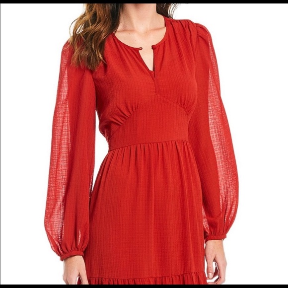 A loves A Long sleeve Tiered Peasant Maxi Dress - Picture 3 of 6